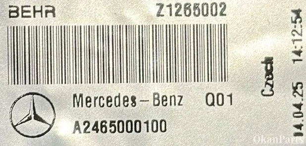 mercedesbenz-aklasse-w176-cla-w117-intercooler-a2465000100 — foto 3