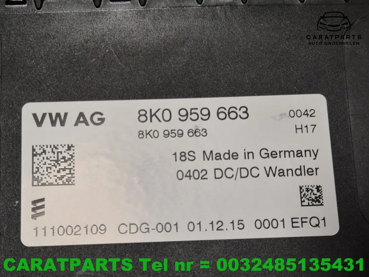 8k0959663-audi-a6-spanningsregelaar-a5-a4-a7-q5-q3 — foto 5