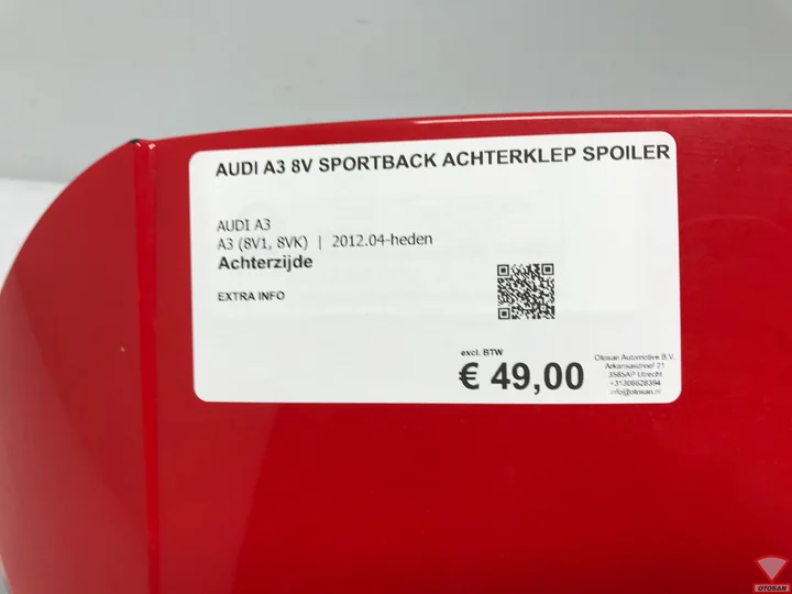 audi-a3-8v-sportback-achterklep-spoiler-ly3j-origineel! — foto 4