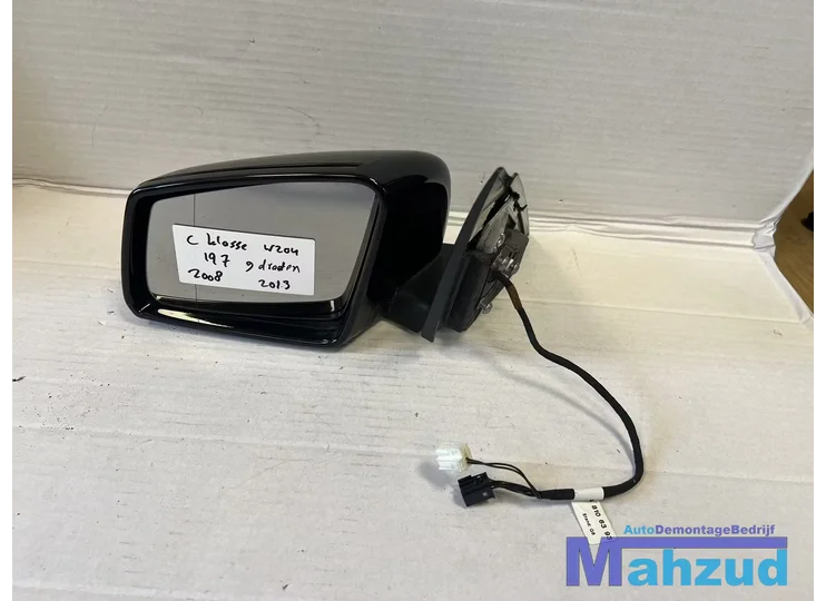 MERCEDES C KLASSE W204 ZWART 197 Links spiegel 2008-2013