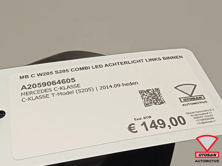 mercedes-c-w205-s205-combi-led-achterlicht-links-binnen-a2059064605 — foto 5