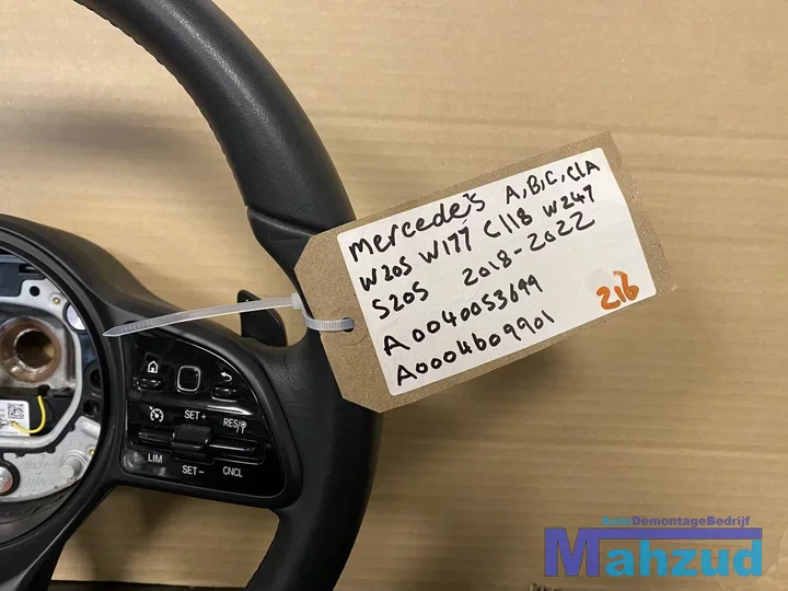 mercedes-a-cla-cls-klasse-w177-c118-zwart-leer-stuurwiel-stuur-2018 — foto 2