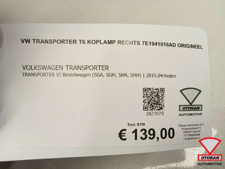 vw-transporter-t6-koplamp-rechts-7e1941016ad-origineel — foto 6