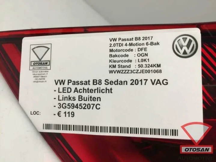 vw-passat-b8-sedan-led-achterlicht-links-buiten-3g5945207c — foto 3