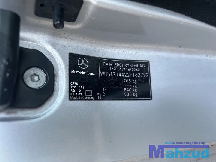mercedes-slk-r71-slk200-18-zilver-c775-onderdelen-demontage — foto 20