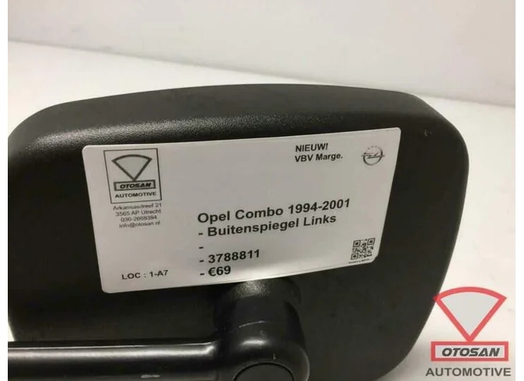 Opel Combo 1994-2001 Buitenspiegel Spiegel Links Nieuw! 3788
