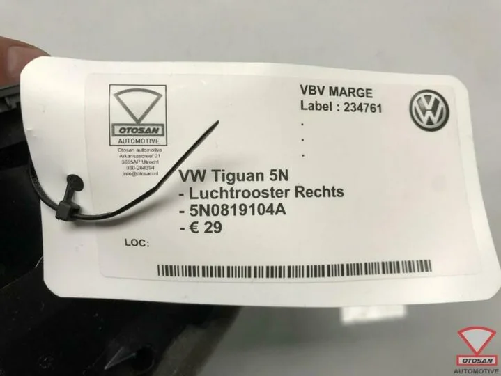 vw-tiguan-5n-luchtrooster-rechts-5n0819104a — foto 2