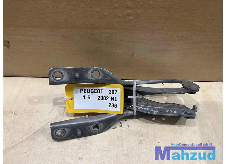 PEUGEOT 307 motorkap scharnier set 2000-2007