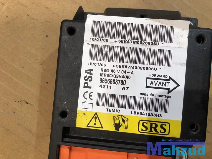 citroen-c2-computer-airbag-module-2003-2012-9656888780 — foto 2