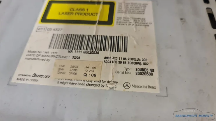 radio-cd-speler-mercedes-sprinter-w906-a0048203986-origineel-gebruikt-2006-2018 — foto 6