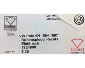vw-polo-6n-1994-1997-buitenspiegel-rechts-elekt.-rechts-nieu — foto 3