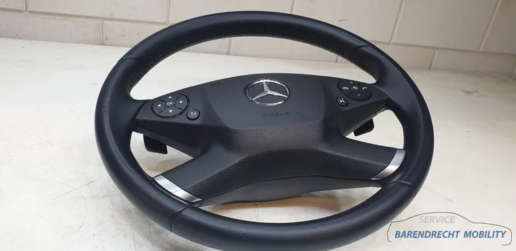 4spaaks-stuurwiel-mercedes-w207-w212-e-klasse-zwart-stuurwielbediening-flippers-airbag-origineel-gebruikt-2009-2014 — foto 3