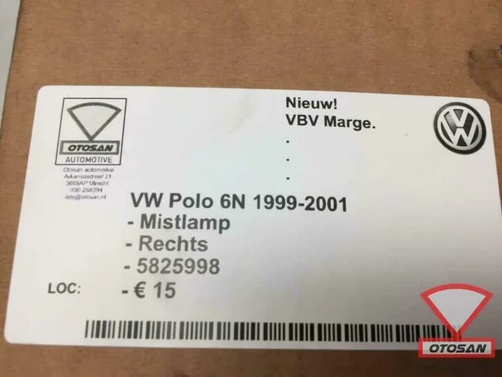 vw-polo-6n-2000-mistlamp-nieuw!-rechts-5825998 — foto 4