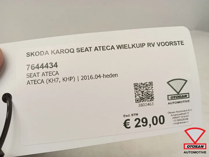 skoda-karoq-seat-ateca-wielkuip-modderkuip-rechts-voor-voorste-deel-nieuw — foto 3