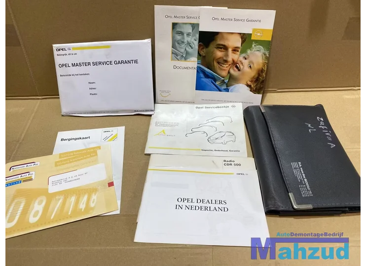 OPEL ZAFIRA A Onderhoudsboekje serviceboek 1999-2005