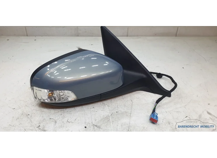 Außenspiegel rechts für Volvo S40/V50, Chamäleonblau, 6-polig, Original, gebraucht, Baujahre 2007–2012