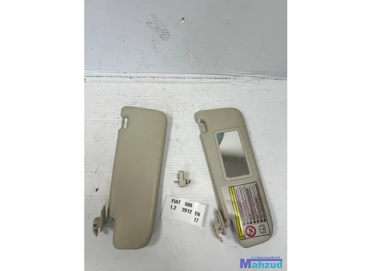FIAT 500 beige zonneklep links rechts set 2007+