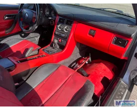 mercedes-slk-r170-zwart-rood-dashboard-delen-interieur-delen