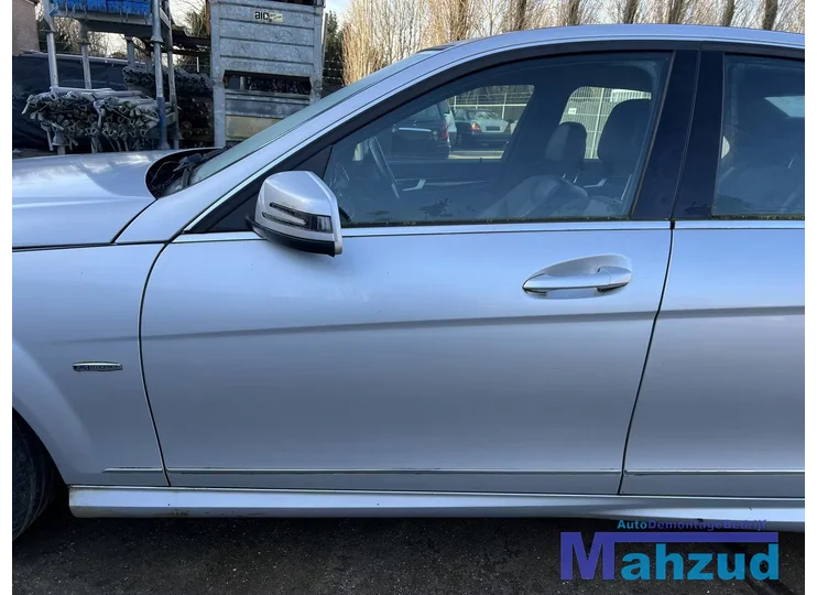 MERCEDES C KLASSE W204 zilver 775 Links voor deur 2007-2013