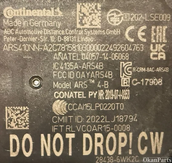 nissan-leaf-ii-acc-radarsensor-284386wk2c — foto 3