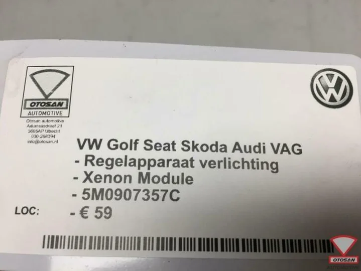 vw-seat-audi-skoda-vag-verlichting-xenon-module-5m0907357c — foto 3