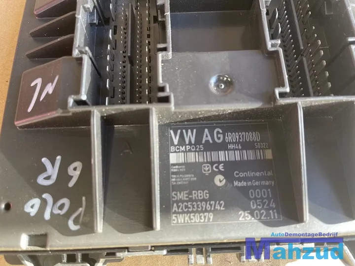 vw-polo-6r-bcm-body-controle-module-boordnet-6r0937088d — foto 2