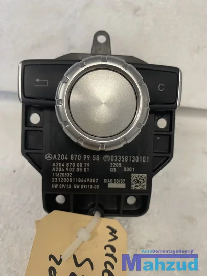 mercedes-w204-c-klasse-radio-regelunit-navigatie-knop-a2048709958 — foto 2