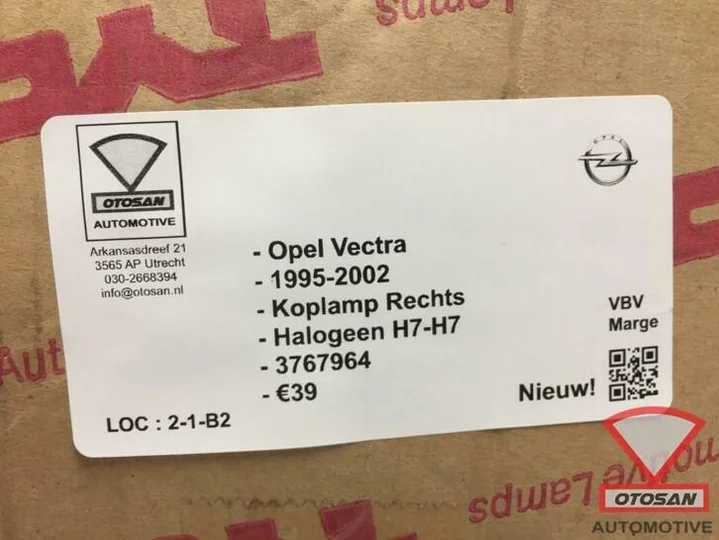 opel-vectra-1995-2002-koplamp-rechts-h7-h7-halogeen-nieuw!-3 — foto 3