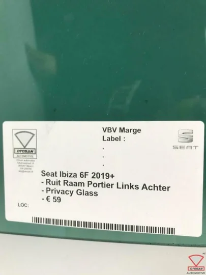 seat-ibiza-6f-2019+-ruit-raam-portier-links-achter-privacy-g — foto 3