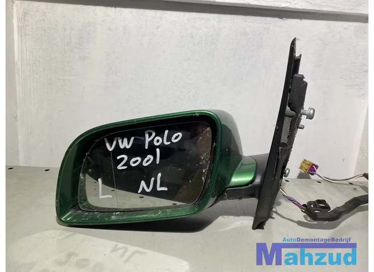 VW POLO 9N Links linker spiegel groen LA6S
