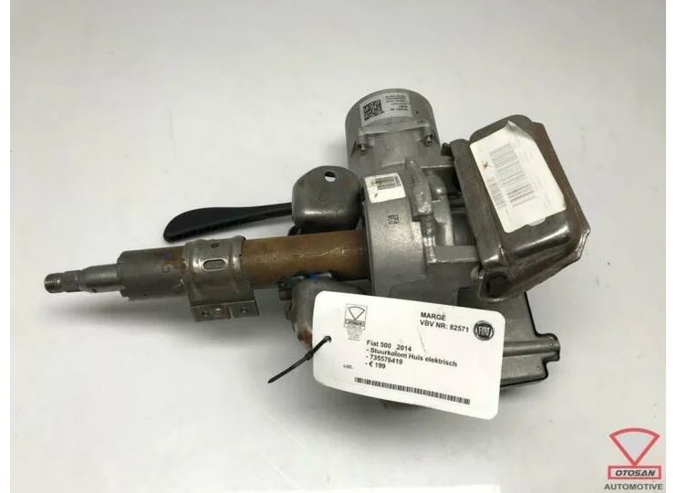 fiat 500 2014 steering column housing electric 735576419