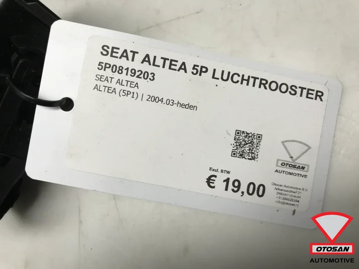 seat-altea-5p-luchtrooster-voor-5p0819203 — foto 2