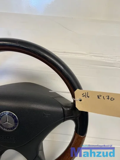 mercedes-slk-r170-hout-stuurwiel-stuur-met-airbag-9604 — foto 5