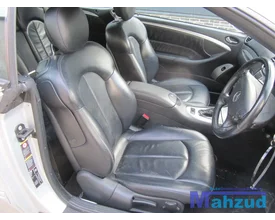mercedes-clk-c209-a209-leer-leder-interieur-zwart-blauw-cabrio-compleet — foto 4