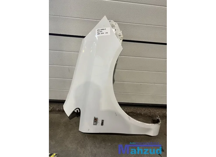 OPEL CORSA D wit Z474 Rechts voorscherm scherm 2006-2015