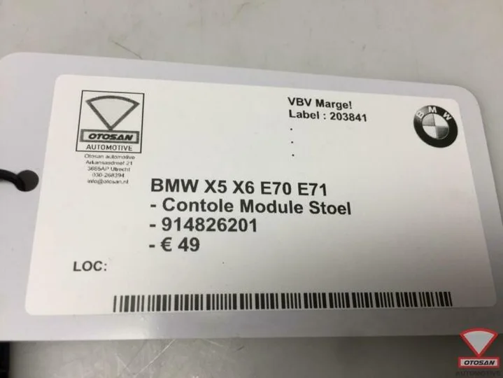 bmw-x5-x6-e70-e71-controle-module-stoel-914826201 — foto 3
