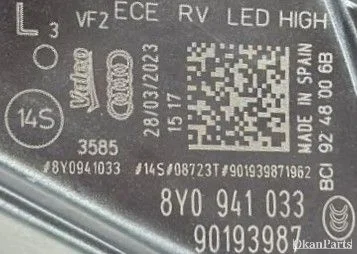 audi-a3-8y-led-linker-koplamp-links-8y0941033 — foto 8