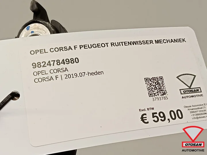 opel-corsa-f-peugeot-ruitenwisser-mechaniek-9824784980 — foto 3