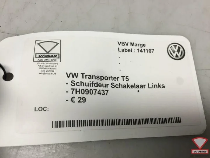 vw-transporter-t5-schuifdeur-schakelaar-links-7h0907437 — foto 2
