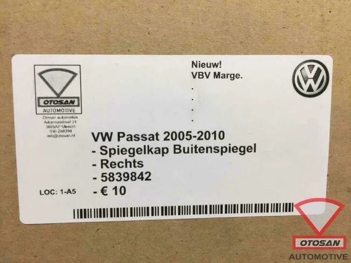 vw-passat-2005-2010-spiegelkap-spiegel-kap-rechts-nieuw!-583 — foto 3