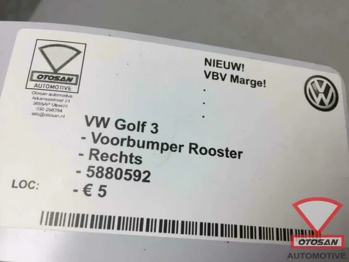 vw-golf-3-voorbumper-rooster-rechts-nieuw!-5880592 — foto 3