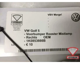 vw-golf-5-voorbumper-rooster-rechts-nieuw!-1k0853666b — foto 3