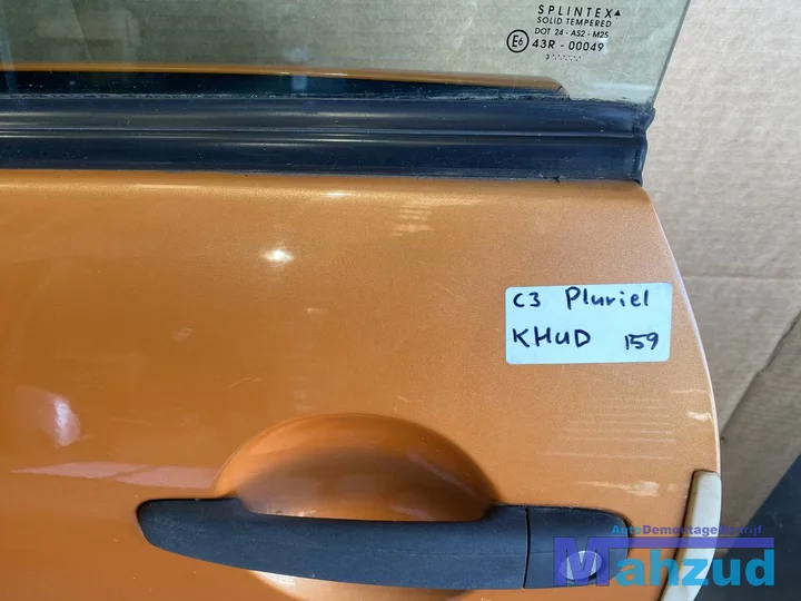 citroen-c3-pluriel-oranje-khud-links-linker-deur-portier — foto 2