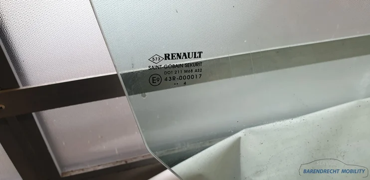 zijruit-megane-ii-cc-renault-rechts-portierruit-passagierskant-groen-getint-origineel-gebruikt-2004-2008 — foto 5