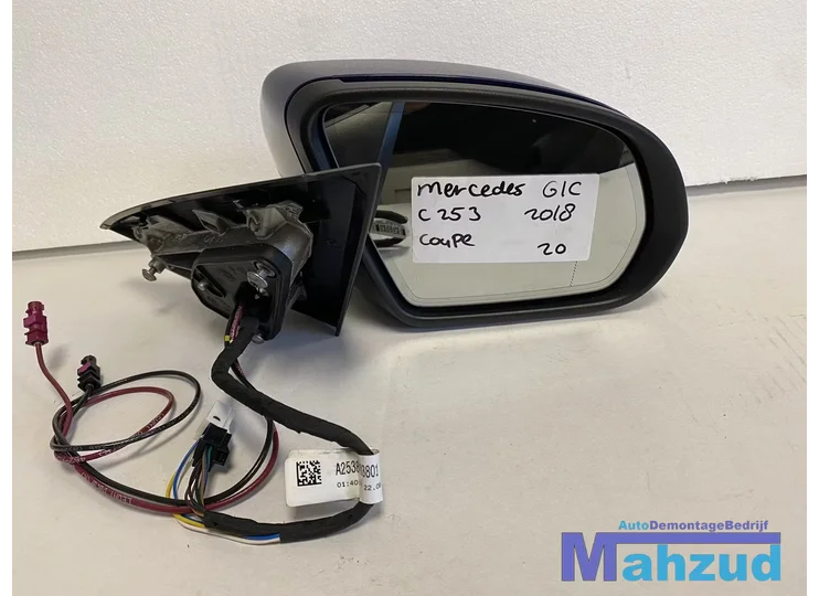 MERCEDES GLC COUPE C253 Blauw rechts spiegel right mirror blue