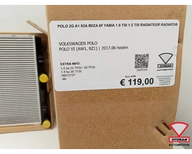 polo-2g-a1-82a-ibiza-6f-fabia-10-tsi-15-tsi-radiateur-radiator — foto 4