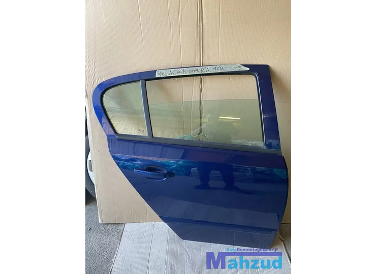 OPEL ASTRA H Blauw 4CU Rechts rechter achter deur portier