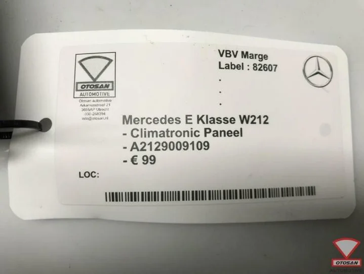 mercedes-e-klasse-w212-climatronic-paneel-a2129009109 — foto 3