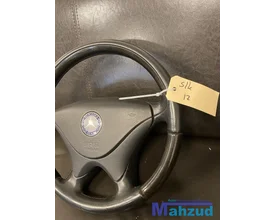 mercedes-slk-r170-w208-clk-hout-stuur-met-airbag-leer-zwart — foto 3