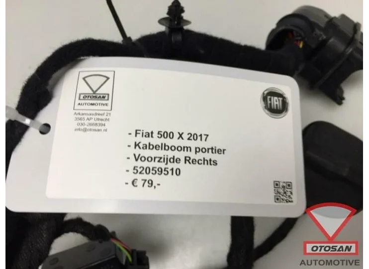 Fiat 500 X 2017 Kabelboom Portier Rechts Voor 52059510